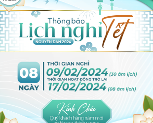 THÔNG BÁO NGHỈ TẾT NGUYÊN ĐÁN