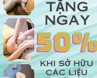 Ưu đãi 50% cho liệu trình chuyên sâu 